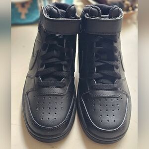 Nike Black Youth High-Top Sneakers